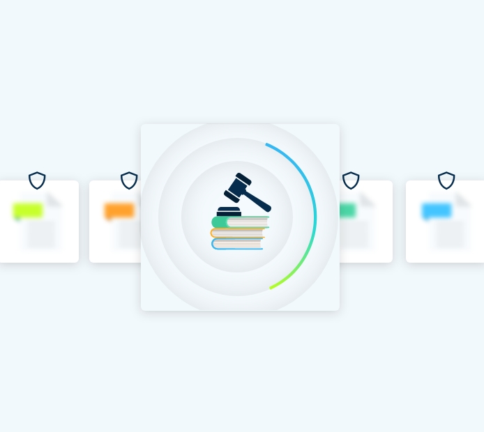 A gavel icon selected in a menu
